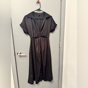 SHEIN Black Wrap Dress